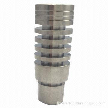 Tobacco Pipes, 14 and 18mm Titanium Power, Domeless Titanium Nail-male Joint